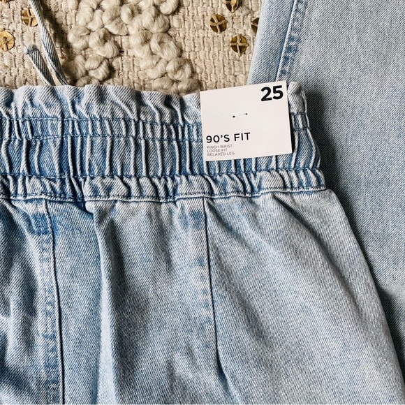 NEW High Rise Pinch Waist 90s Baggy Jeans - Picture 6 of 7